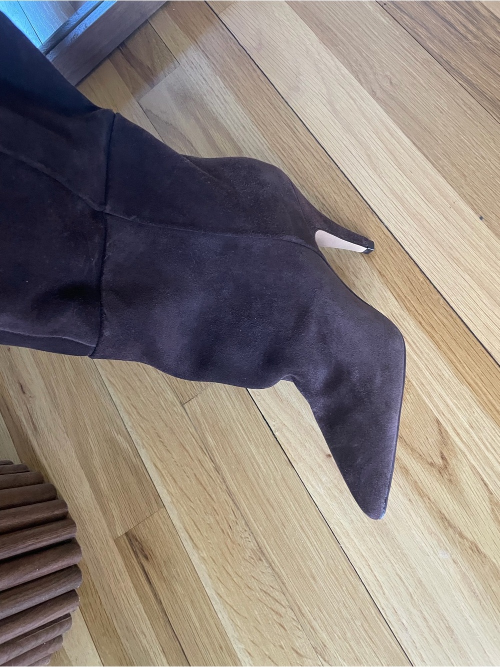 Bellamie Dark Brown Suede Over-the-Knee Pointed Toe Boots size 7. Steve Madden - Picture 11 of 12